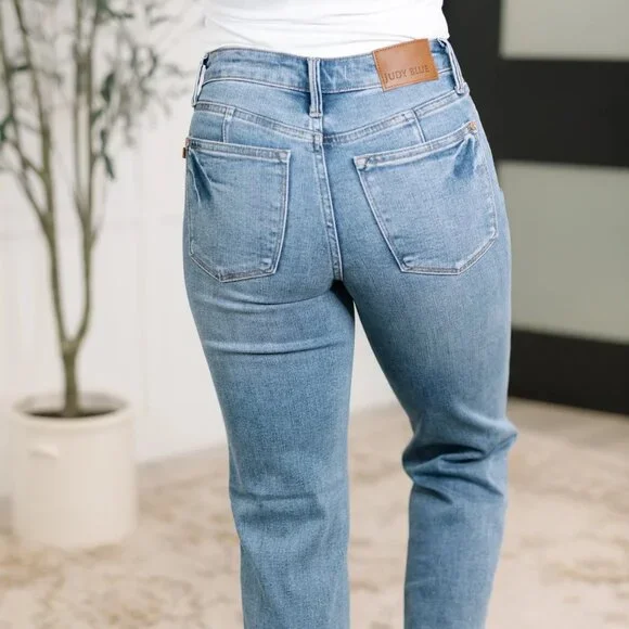 Corrine Mid Rise Control Top Vintage Straight Jeans - Picture 7 of 7